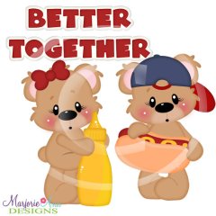 Benny & Belinda Better Together-Hot Dog & Mustard SVG Cut Files