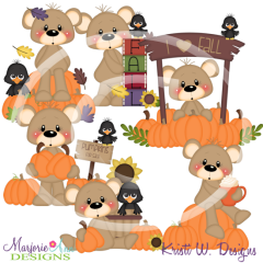 Franklin At The Pumpkin Patch SVG Cutting Files Includes Clipart