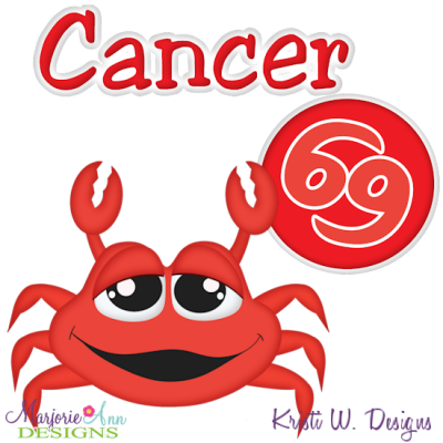 Zodiac Friends~Cancer SVG Cutting Files + Clipart