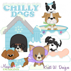 Chilly Dogs SVG Cutting Files + Clipart