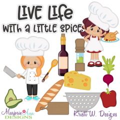 Live Life With A Little Spice SVG Cutting Files+Clipart