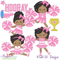 Be Cheerful African American SVG Cutting Files Includes Clipart