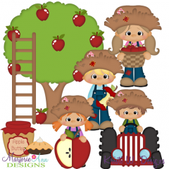 Apple Orchard SVG Cutting Files + Clipart