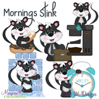 Mornings Stink Exclusive SVG Cutting Files + Clipart