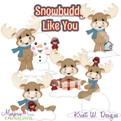 Snow Buddies SVG Cutting Files Includes Clipart