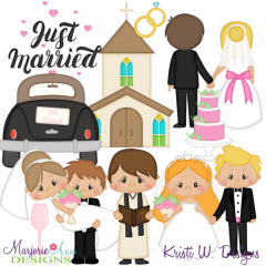 Our Wedding Day SVG Cutting Files Includes Clipart