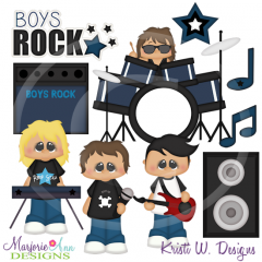 When I Grow Up~Rock Star Boys Exclusive Cutting Files + Clipart