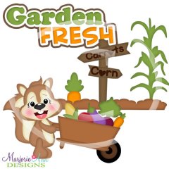 Garden Fresh SVG Cutting Files + Clipart
