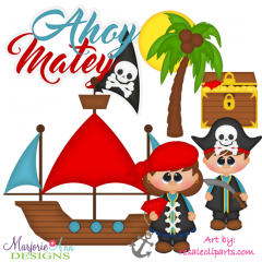 Ahoy Matey EXCLUSIVE SVG Cutting Files + Clipart