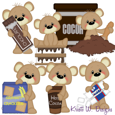 Payton Loves Smores & Cocoa SVG Cutting Files + Clipart