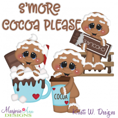 Smore Cocoa Gingers SVG Cutting Files + Clipart