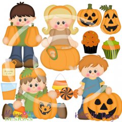 Pumpkin Carving Party SVG Cutting Files + Clipart
