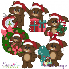 Nuts About Christmas SVG Cutting Files + Clipart