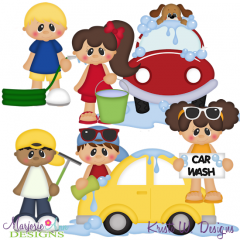 Working At The Car Wash SVG Cutting Files Includes Clipart
