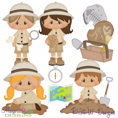 When I Grow Up~Archaeologist Cutting Files-Includes Clipart
