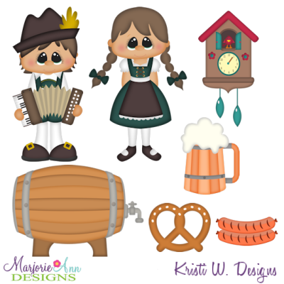 Kids Around The World-Germany SVG Cutting Files Includes Clipart