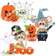 Spooktacular Mice SVG Cutting Files + Clipart