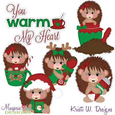 You Warm My Heart-Hedgehogs SVG Cutting Files Includes Clipart