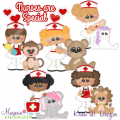 Little Nurse~Nurses Are Special Cutting Files-Includes Clipart