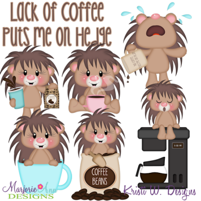Lack Of Coffee Puts Me On Hedge SVG Cutting Files+Clipart