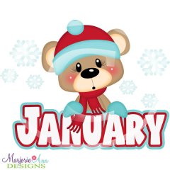 Franklin January SVG Cutting Files + Clipart