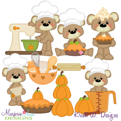 Payton Pumpkin Spice SVG Cutting Files Includes Clipart