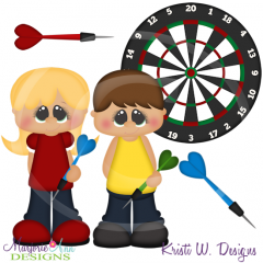 Dart Game SVG Cutting Files Includes Clipart