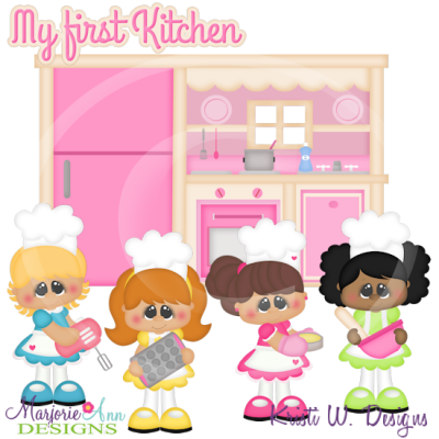 My First Kitchen Cutting Files-Includes Clipart