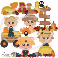 Hay It's Fall SVG Cutting Files + Clipart