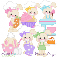 Easter Baking SVG Cutting Files Includes Clipart