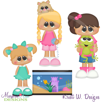 My First Pet-Girls SVG Cutting Files Includes Clipart