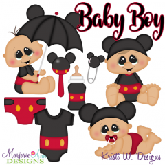 Baby Mouse-Boy Exclusive SVG Cutting Files + Clipart