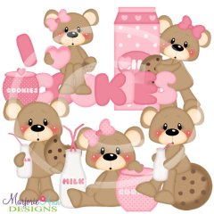 Franklin & Frannie-Loves Cookies SVG Cutting Files + Clipart