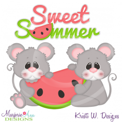 Sweet Summer SVG Cutting Files Includes Clipart