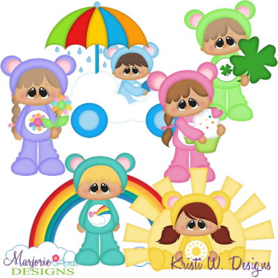 Friendship Kids SVG Cutting Files Includes Clipart