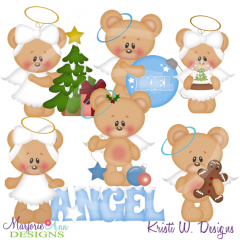 Marshmallow & Honey Christmas Angel's SVG Cutting Files&Clipart