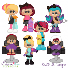 When I Grow Up~Beautician SVG Cutting Files+Clipart