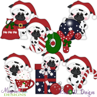 Merry Christmoos SVG Cutting Files Includes Clipart