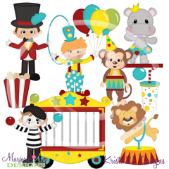 Carnival Crew-Boys SVG Cutting Files/Paper Piecing+Clipart