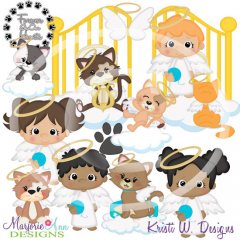 Pets In Heaven-Cats SVG Cutting Files/Paper Piecing +Clipart