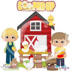 Cooped Up-Boys SVG Cutting Files/Paper Piecing +Clipart