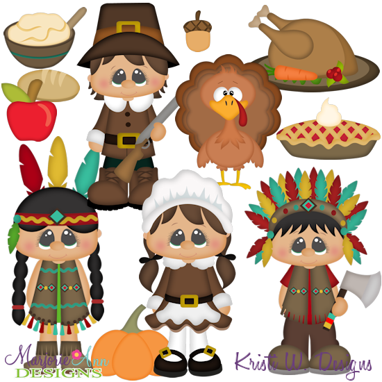 Thanksgiving SVG Cutting Files + Clipart - Click Image to Close