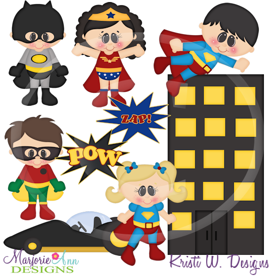 When I Grow Up~Super Hero Cutting Files-Includes Clipart - Click Image to Close