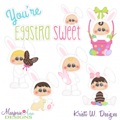 You're Eggstra Sweet-KidsExclusive Cutting Files + Clipart