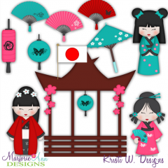 Kids Around The World-Japan SVG Cutting Files Includes Clipart