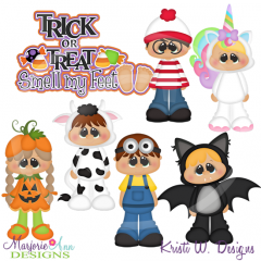 Trick or Treat SVG Cutting Files + Clipart