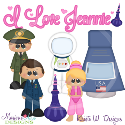 I Love Jeannie SVG Cutting Files Includes Clipart