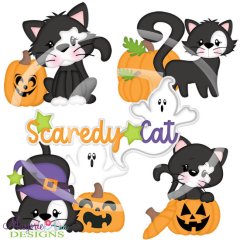 Scaredy Cat SVG Cutting Files