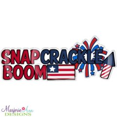 Snap Crackle Boom Title SVG Cutting Files