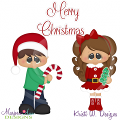 Holiday Kids~Christmas SVG Cutting Files Includes Clipart